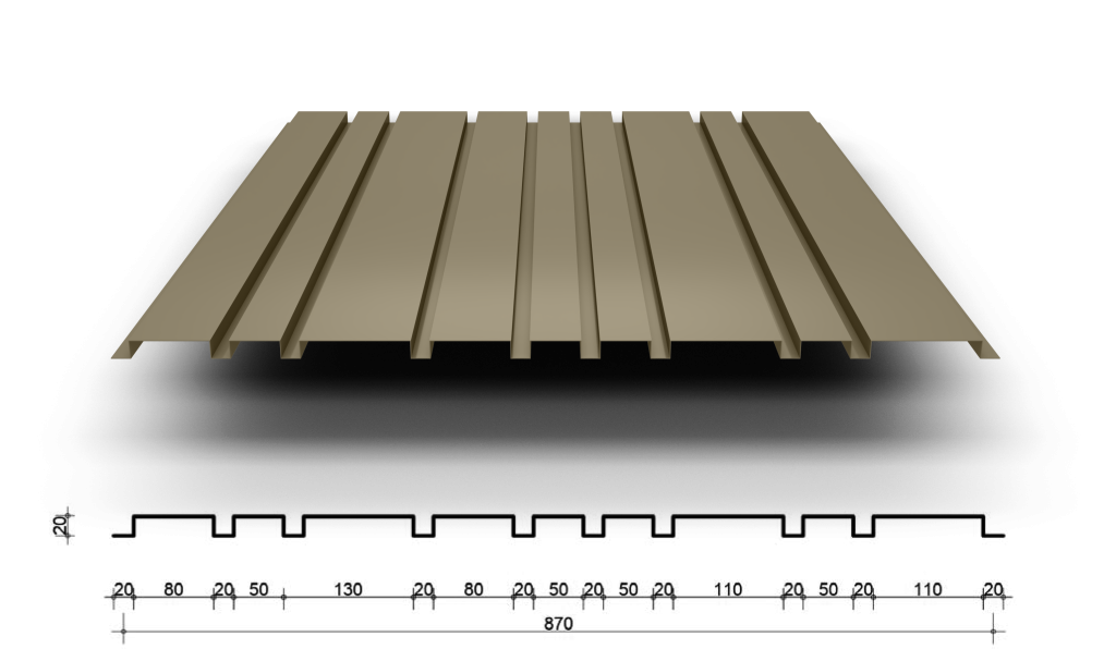 boxprofiel b20/100-870