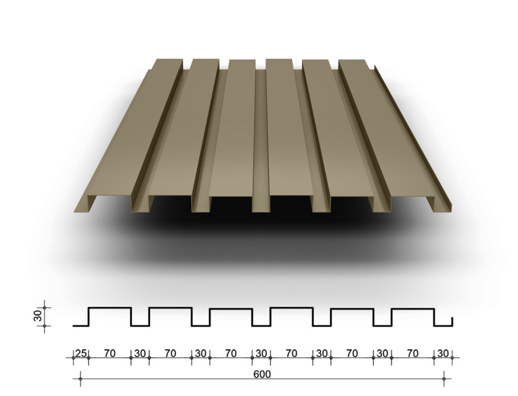 Boxprofiel B30/100-600