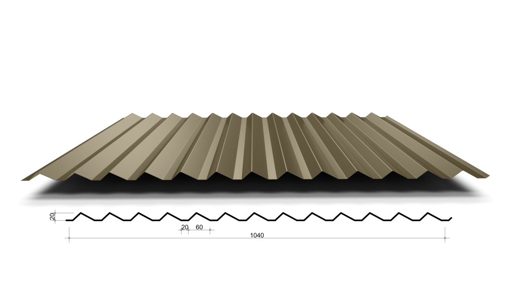 Zaagtandprofiel Z20/80-1040