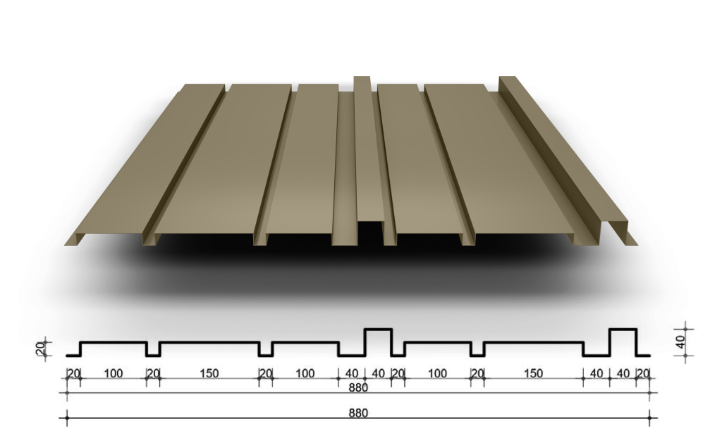 boxprofiel B20/120-860